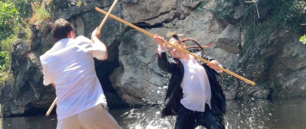 STAFF FIGHT SCENE